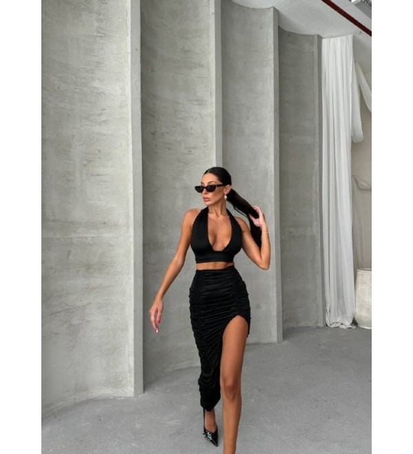 211350 SİYAH ELBİSE LYCRA