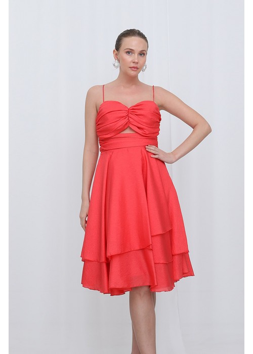 211462 ORANGE ABİYE SATEN KUMAŞ