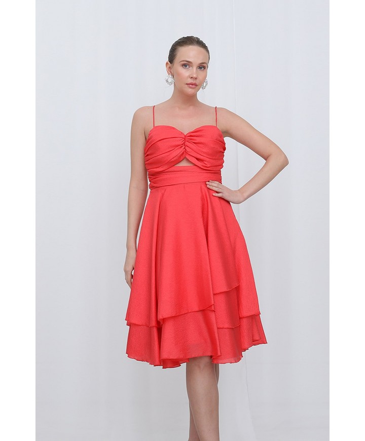 211462 ORANGE ABİYE SATEN KUMAŞ