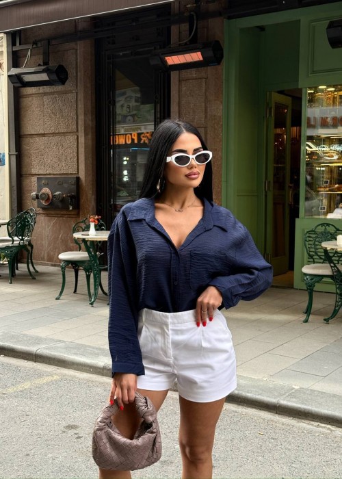 211527 LACİVERT GÖMLEK