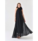 211596 SİYAH ABİYE ŞİFON KUMAŞ