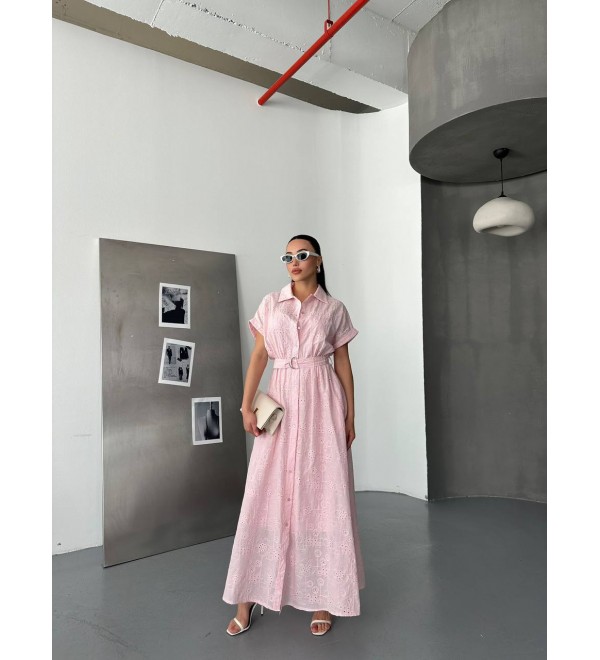 211620 PEMBE ELBİSE