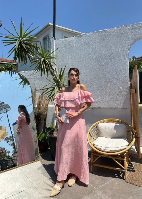 211931 PEMBE ELBİSE