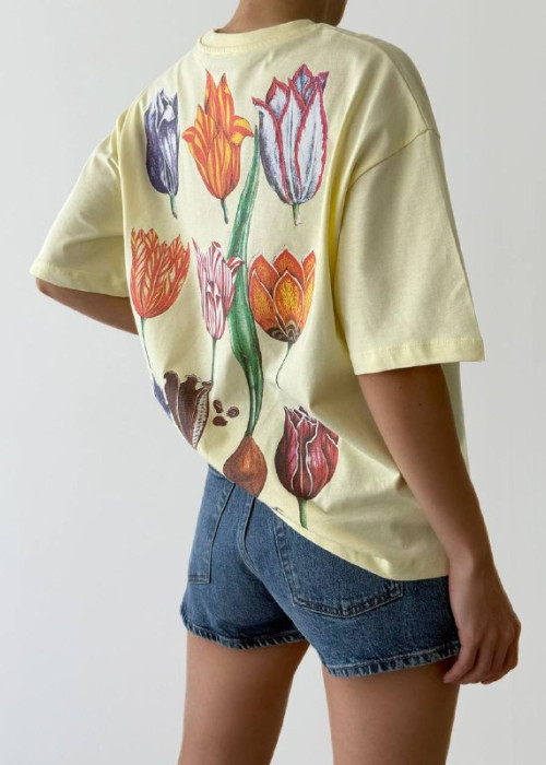 212004 YELLOW T SHIRT Cotton fabric