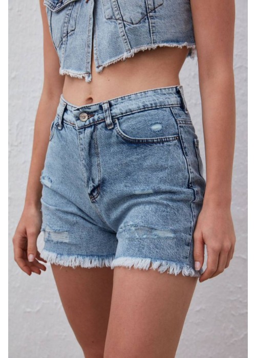 212029 BLAU KURZE HOSE Denim