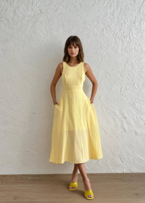 212089 YELLOW DRESS