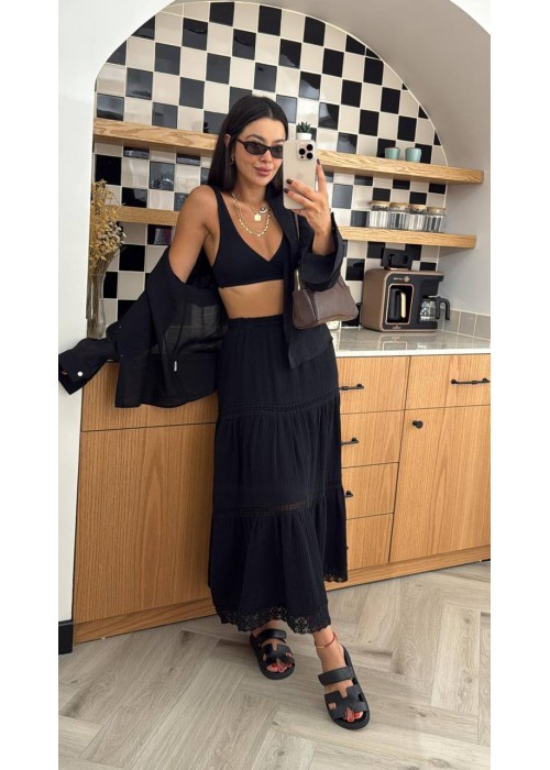 212122 BLACK SKIRT