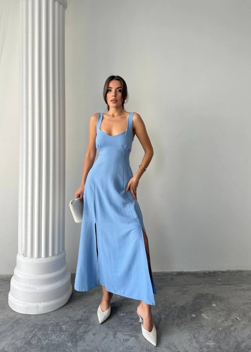 212146 BLUE DRESS Aerobin fabric