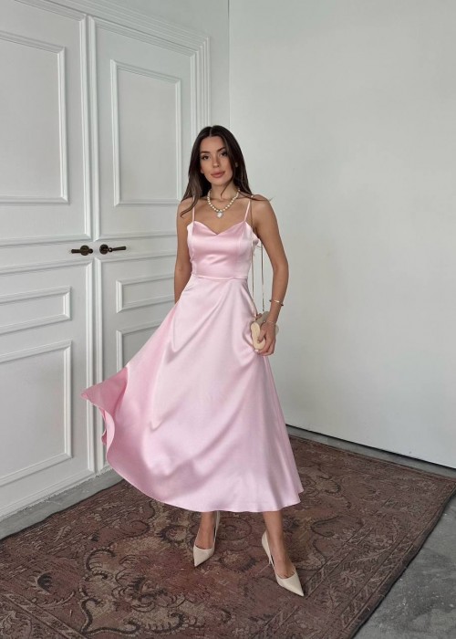 212151 PINK DRESS SATIN FABRIC