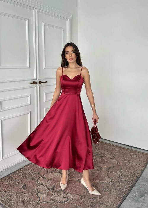 212152 BORDO DRESS SATIN FABRIC