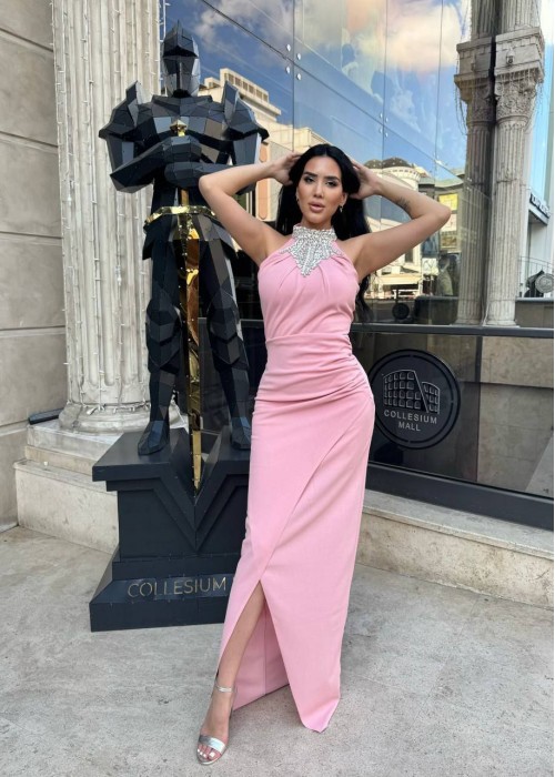 212172 PINK COCKTAİL DRESS
