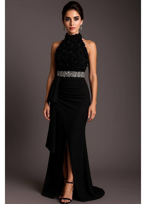 212175 BLACK COCKTAİL DRESS