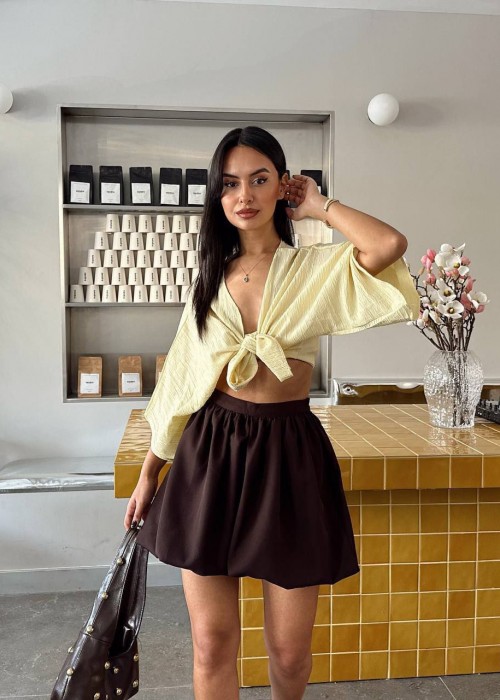 212187 COFFEE SKIRT