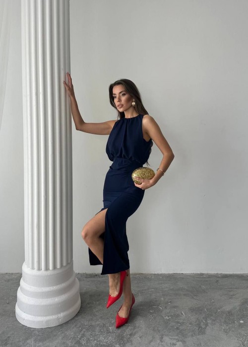 212196 NAVY BLUE DRESS