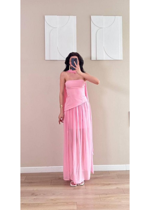 212200 PINK COCKTAİL DRESS