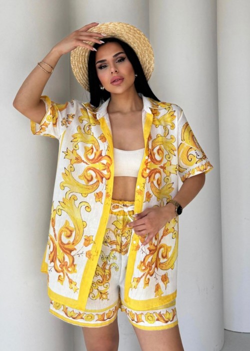 212240 PATTERNED SUİT LINEN FABRIC