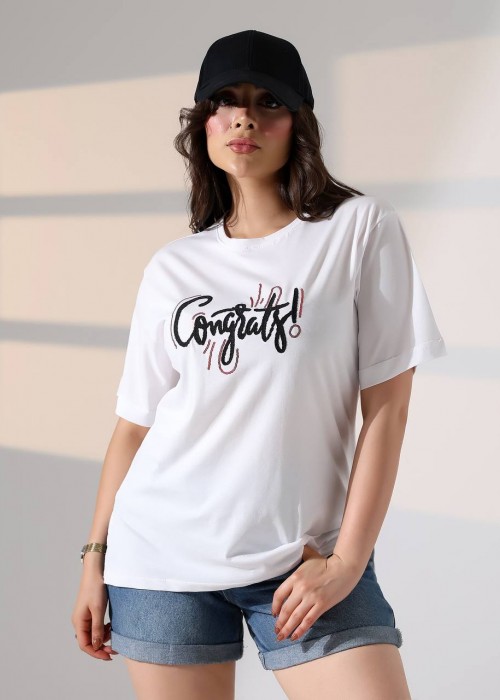 212302 WHITE T SHIRT Cotton fabric