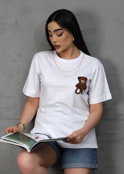 212307 WHITE T SHIRT Cotton fabric