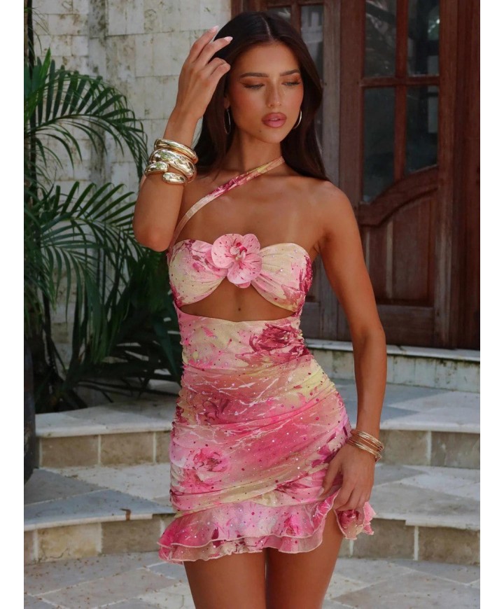 212324 DESENLİ ELBİSE LYCRA