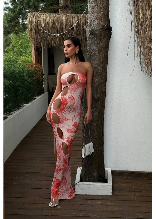 212329 PATTERNED DRESS Lycra