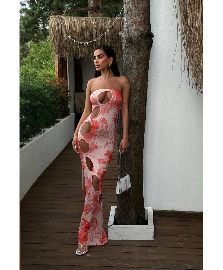 212329 DESENLİ ELBİSE LYCRA