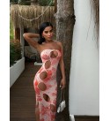 212329 DESENLİ ELBİSE LYCRA