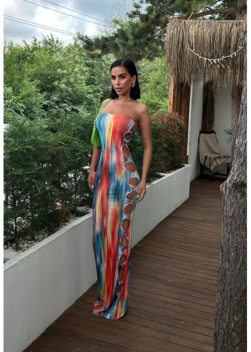 212330 PATTERNED DRESS