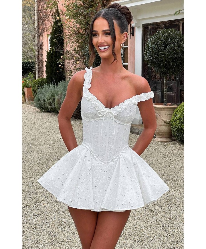 212341 BEYAZ ELBİSE BRODE KUMAŞ