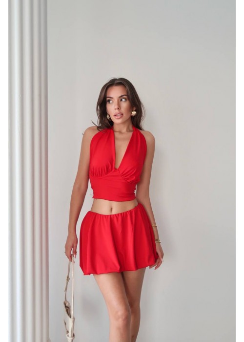 212354 RED SUİT DIVER FABRIC