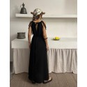 212358 BLACK DRESS LINEN FABRIC