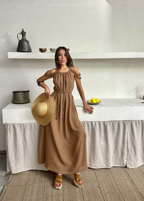 212359 CINNAMON DRESS LINEN FABRIC
