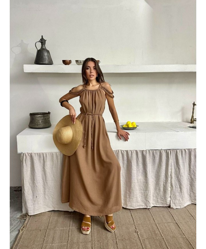 212359 TARÇIN ELBİSE KETEN KUMAŞ
