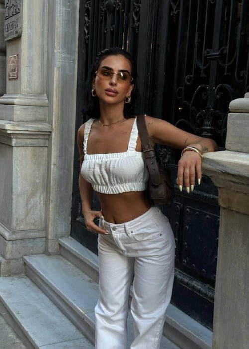 212363 WHITE BLOUSE LINEN FABRIC