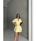 212364 SARI ELBİSE DENİM