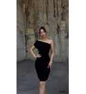 212373 SİYAH ABİYE SANDY KUMAŞ