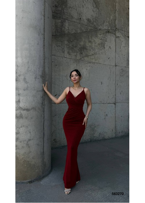 212377 Damson COCKTAİL DRESS Flowers fabric