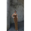 212378 KAHVE ABİYE FLOWERS KUMAŞ