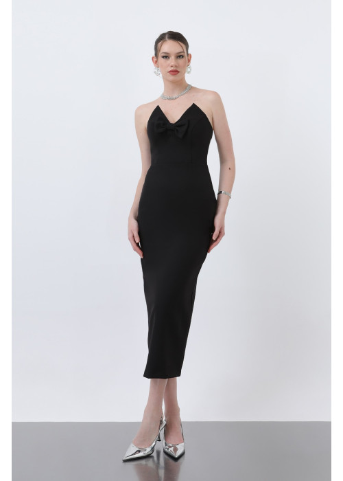 212416 BLACK COCKTAİL DRESS