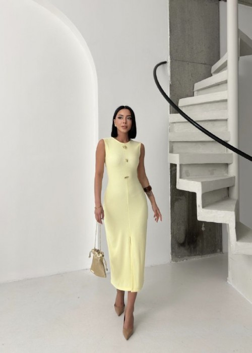 212454 YELLOW DRESS