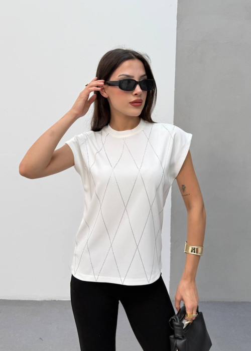 212524 WHITE BLOUSE KNITWEAR