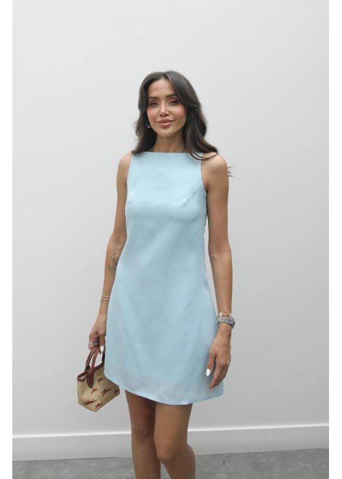 212620 BLUE DRESS LINEN FABRIC