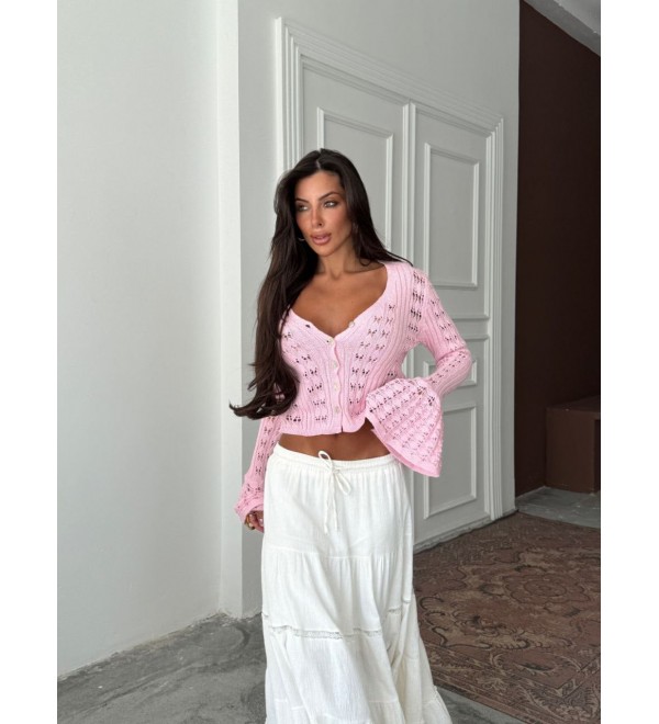 212702 PINK CARDIGAN KNITWEAR