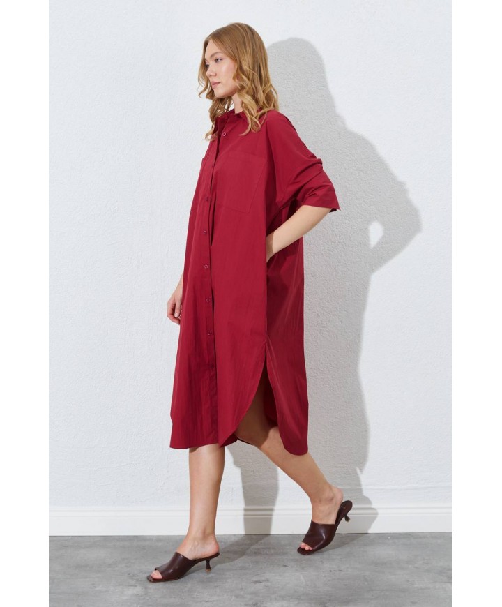 213944 BORDO ELBİSE