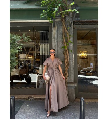 213952 KAHVE ELBİSE...