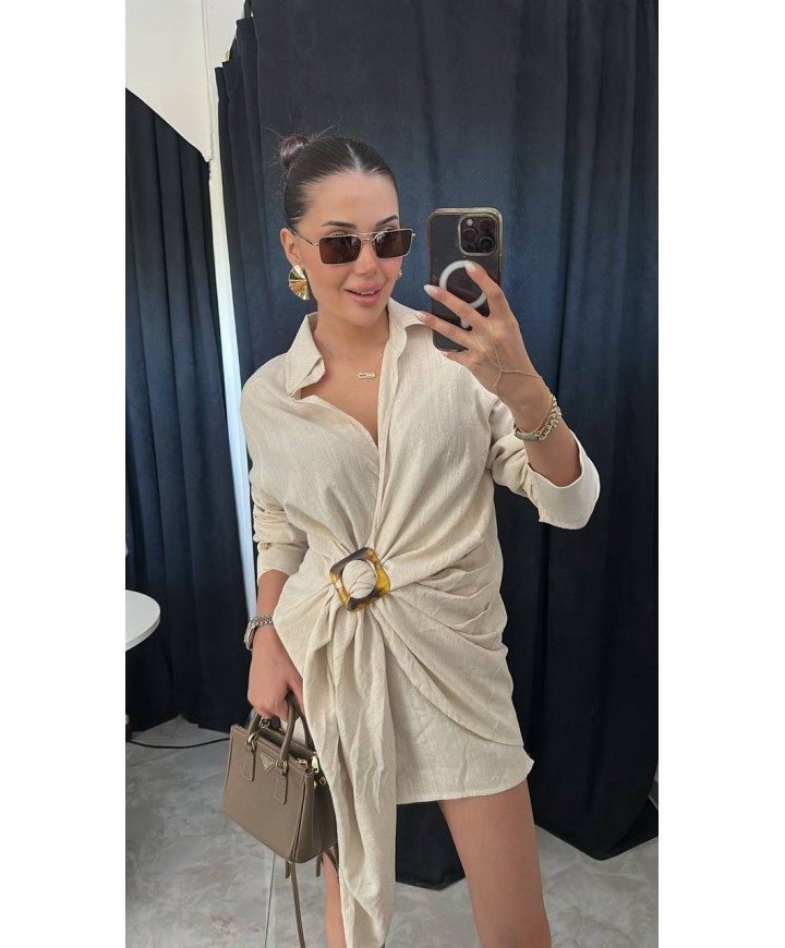 213966 KREM ELBİSE