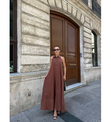 213970 KAHVE ELBİSE...