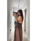 213970 KAHVE ELBİSE