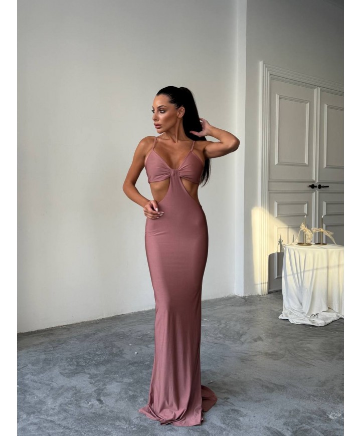 213984 GÜL KURUSU ELBİSE MİCRO KUMAŞ