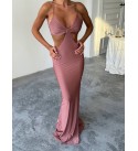 213984 GÜL KURUSU ELBİSE MİCRO KUMAŞ