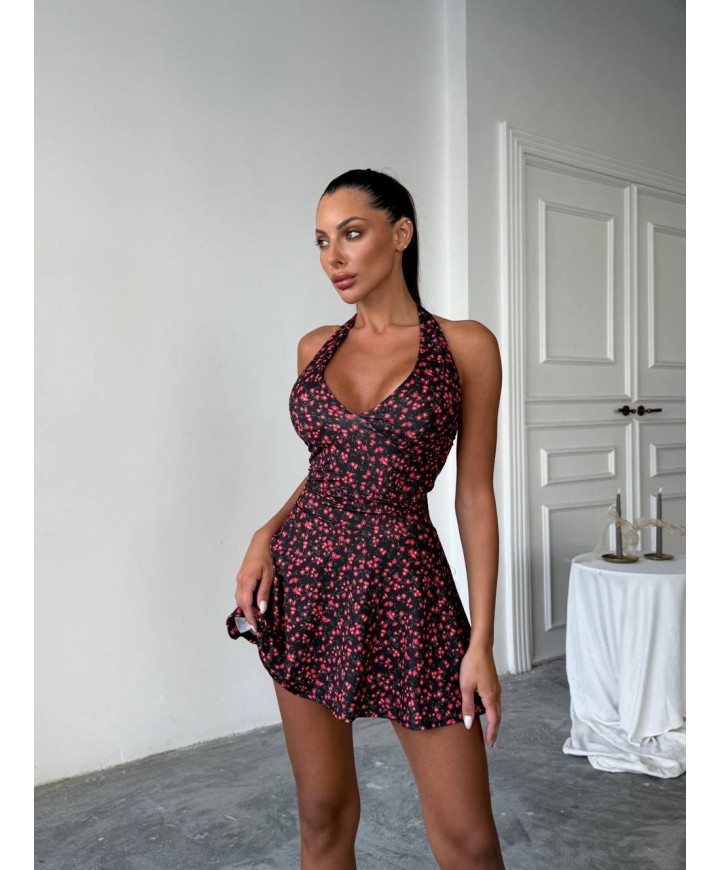 213991 DESENLİ ELBİSE LYCRA